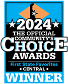 2024 the official Community's Choice award First State Favorites Central winner.